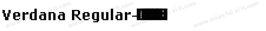 Verdana Regular字体转换